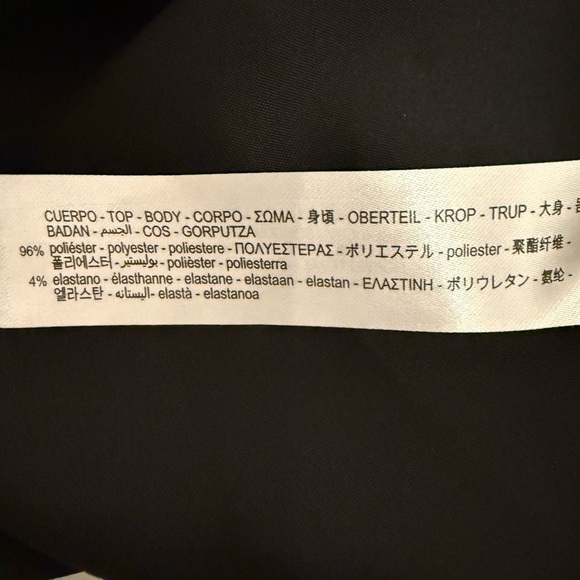 Zara Black Satin Robe with Embroidered Sleeves Size Medium - Picture 7 of 8